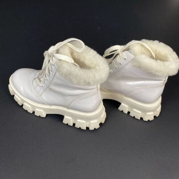 Women's brooke boot Cloud Nine with sheepskin in white size 8 style CNS 174 - Picture 9 of 15